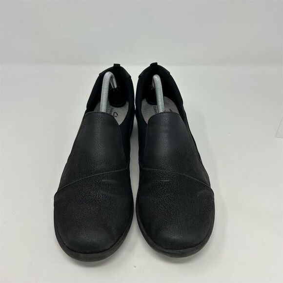 Clarks Women's CloudSteppers Sillian Paz Black Slip-On Loafers Size 12 Comfort - Picture 4 of 13